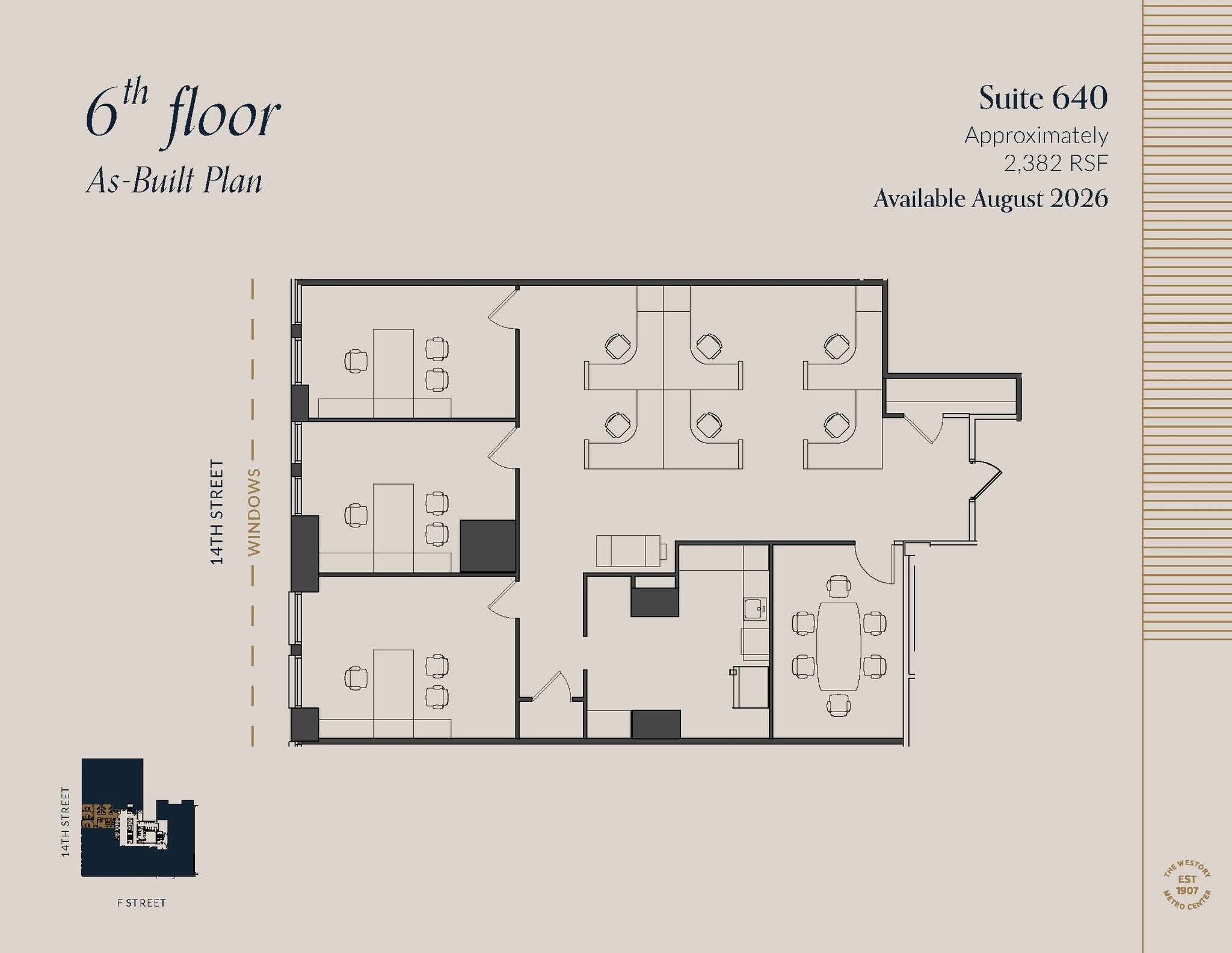 607 14th St NW, Washington, DC en alquiler Plano de la planta- Imagen 1 de 1