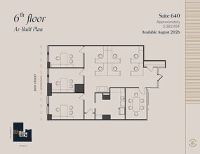 607 14th St NW, Washington, DC en alquiler Plano de la planta- Imagen 1 de 1