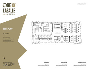 1 N La Salle St, Chicago, IL en alquiler Plano de la planta- Imagen 2 de 4