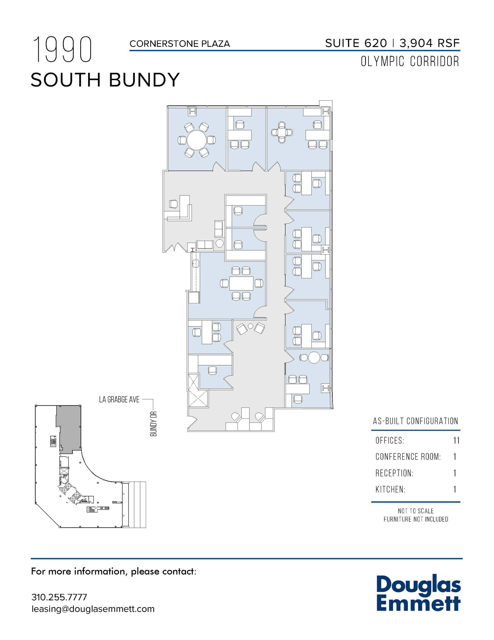 1990 S Bundy Dr, Los Angeles, CA en alquiler Plano de la planta- Imagen 1 de 1