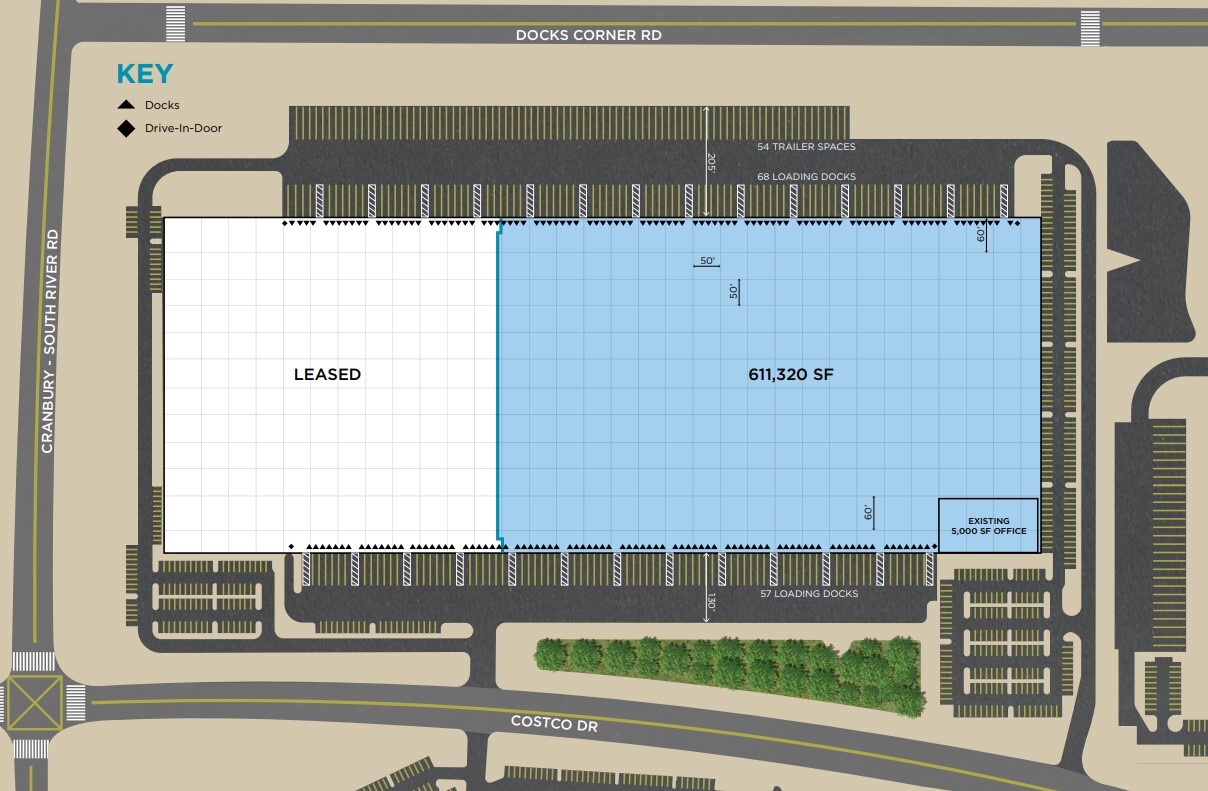 1 Costco Dr, Monroe Township, NJ en alquiler Plano de la planta- Imagen 1 de 1