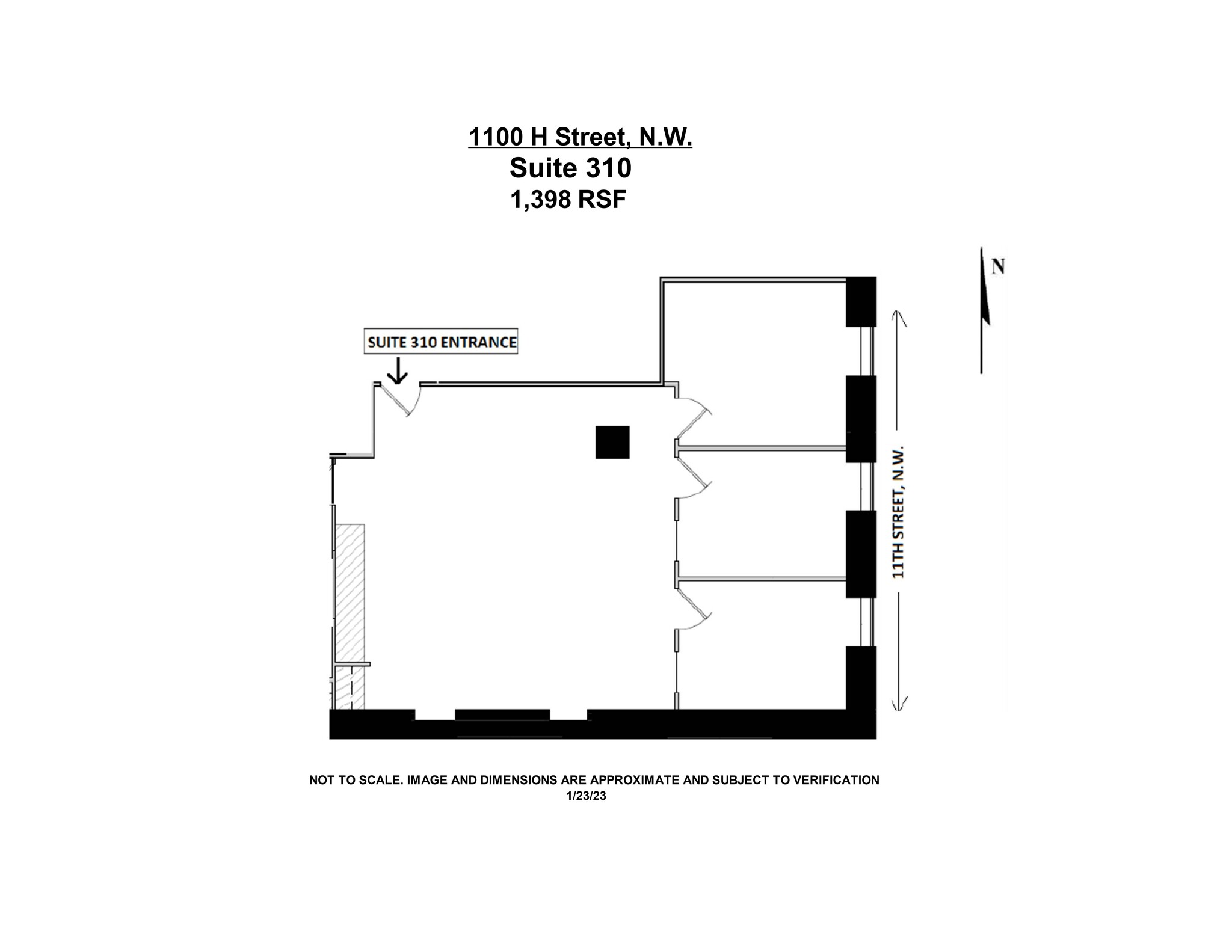 1100 H St NW, Washington, DC en alquiler Plano del sitio- Imagen 1 de 5