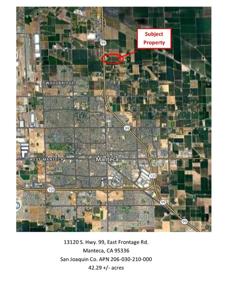 13120 S Highway 99, Manteca, CA en venta - Vista aérea - Imagen 1 de 19