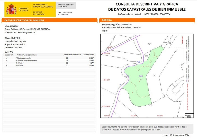 Terreno en Jumilla en venta - Foto del edificio - Imagen 2 de 3