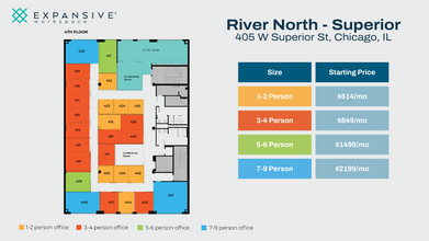 405 W Superior St, Chicago, IL en alquiler Plano de la planta- Imagen 1 de 5