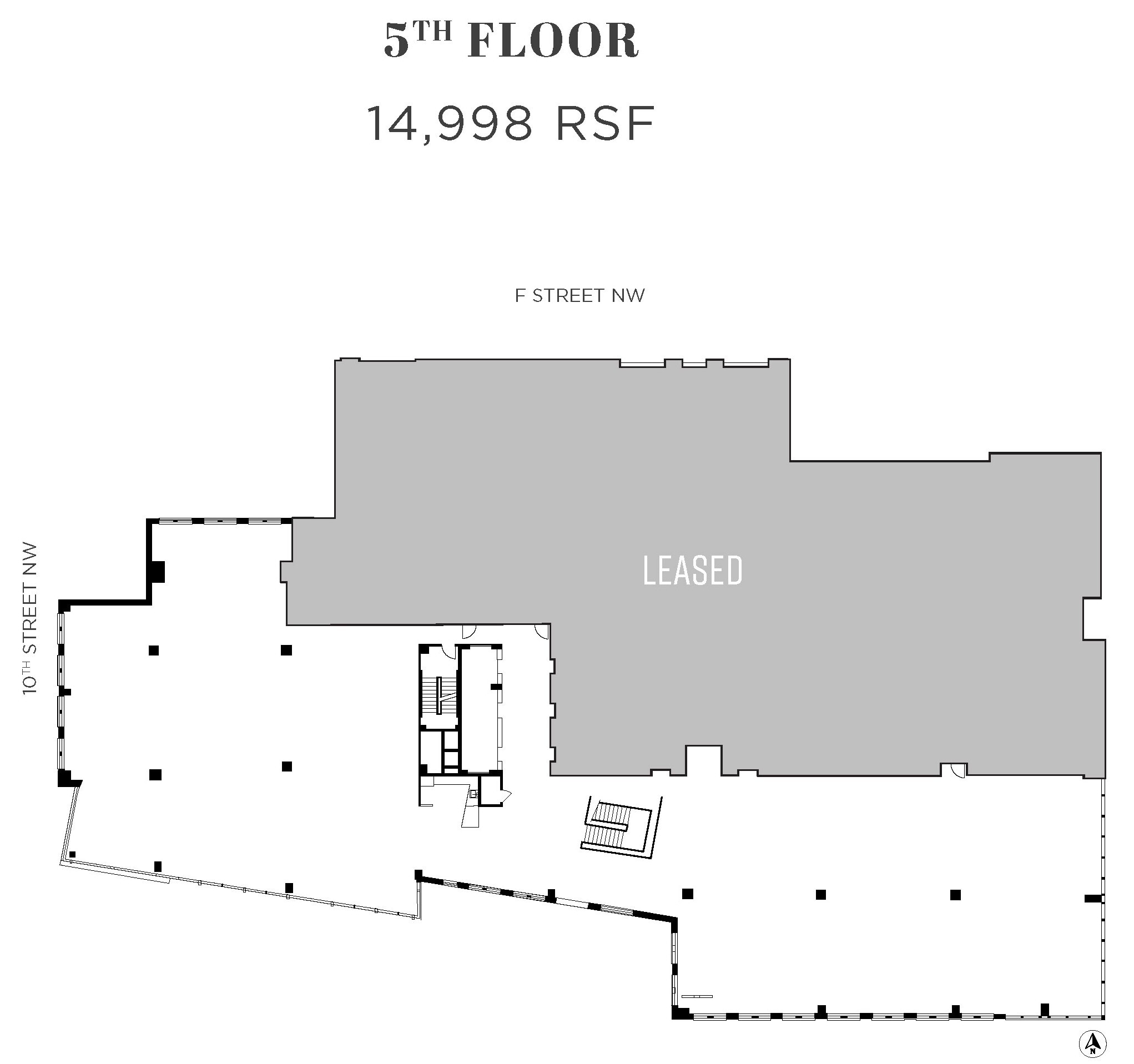 950 F St NW, Washington, DC en alquiler Plano de la planta- Imagen 1 de 1