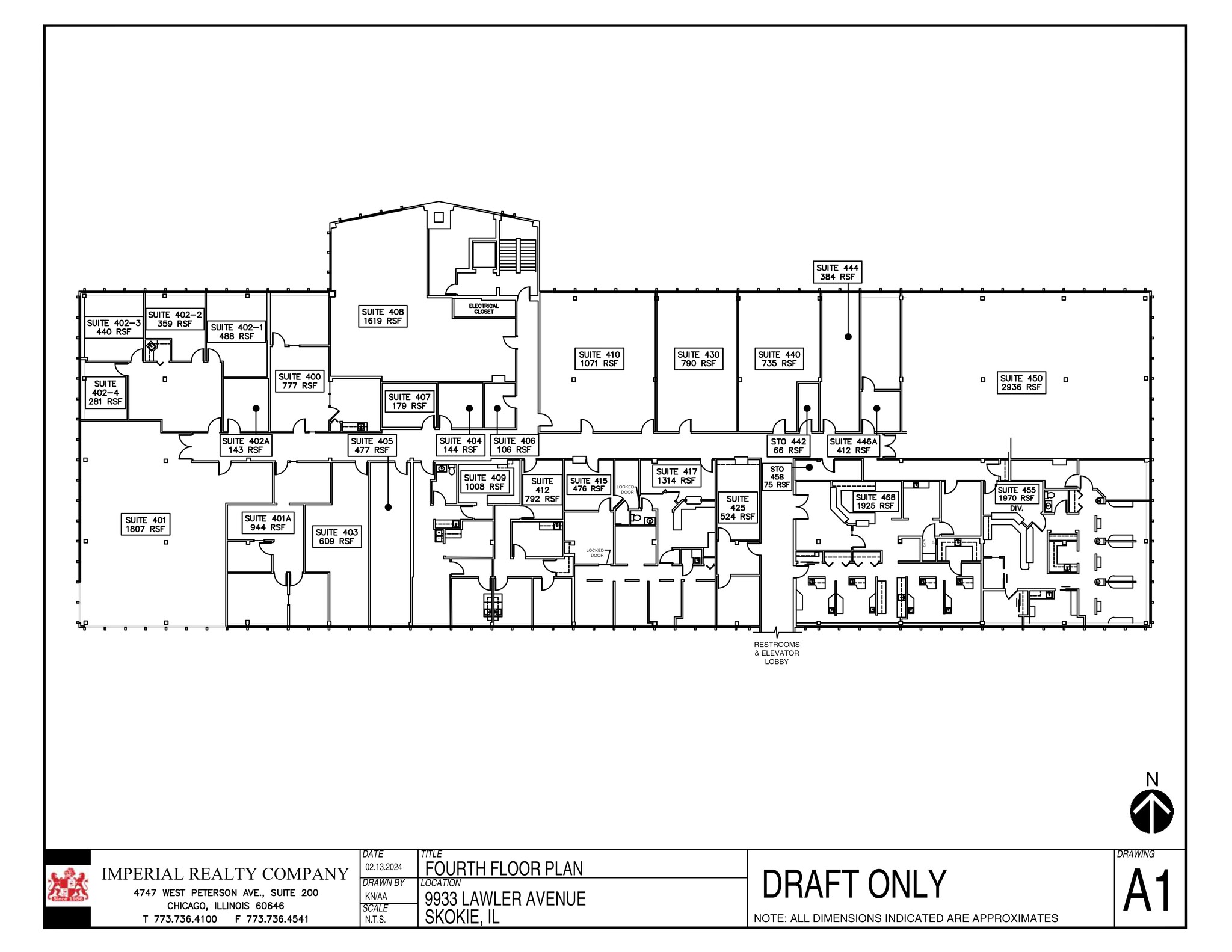 9933 Lawler Ave, Skokie, IL en alquiler Plano del sitio- Imagen 1 de 1