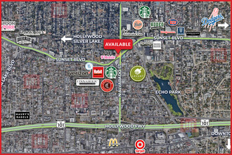 2101-2109 W Sunset Blvd, Los Angeles, CA - VISTA AÉREA  vista de mapa