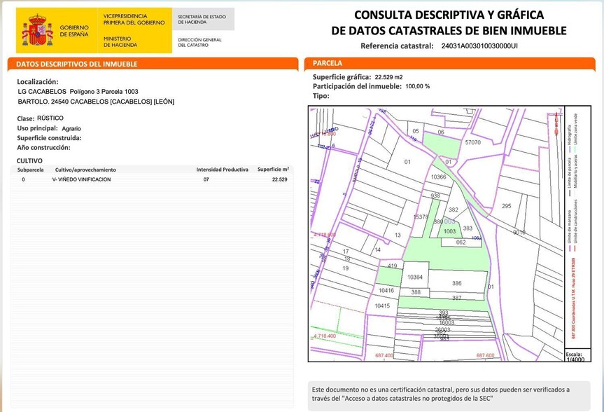 Calle de San Bartolo, 1062, Cacabelos, León en venta - Foto del edificio - Imagen 2 de 7