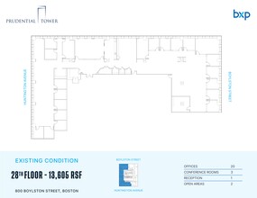 800 Boylston St, Boston, MA en alquiler Plano del sitio- Imagen 1 de 1