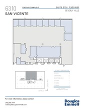 6310 San Vicente Blvd, Los Angeles, CA en alquiler Plano de la planta- Imagen 1 de 1