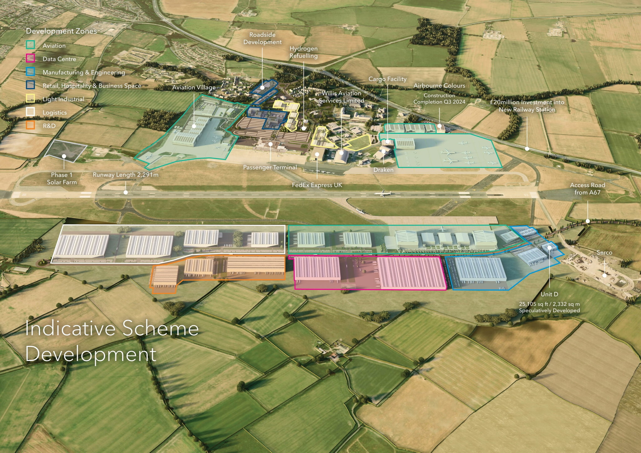 Teesside International Airport Business park, Darlington en alquiler Foto del edificio- Imagen 1 de 2