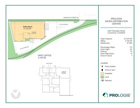 6247 Randolph St, Commerce, CA en alquiler Plano del sitio- Imagen 2 de 2