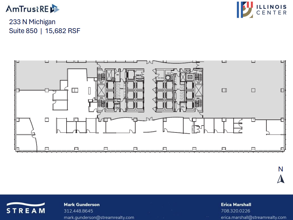 233 N Michigan Ave, Chicago, IL en alquiler Plano de la planta- Imagen 1 de 1