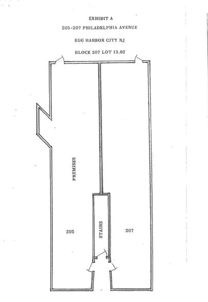 205 Philadelphia Ave, Egg Harbor City, NJ en venta - Plano de la planta - Imagen 3 de 3