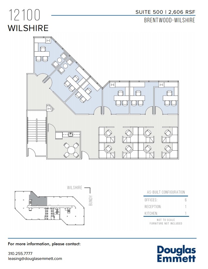 12100 Wilshire Blvd, Los Angeles, CA en alquiler Plano de la planta- Imagen 1 de 1