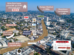 2201-2213 W Sunset Blvd, Los Angeles, CA - VISTA AÉREA  vista de mapa - Image1