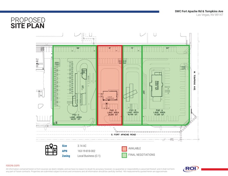 4730 S Fort Apache Rd, Las Vegas, NV en alquiler - Plano del sitio - Imagen 2 de 3