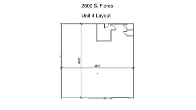 2600 S Flores St, San Antonio, TX en alquiler Plano del sitio- Imagen 1 de 2