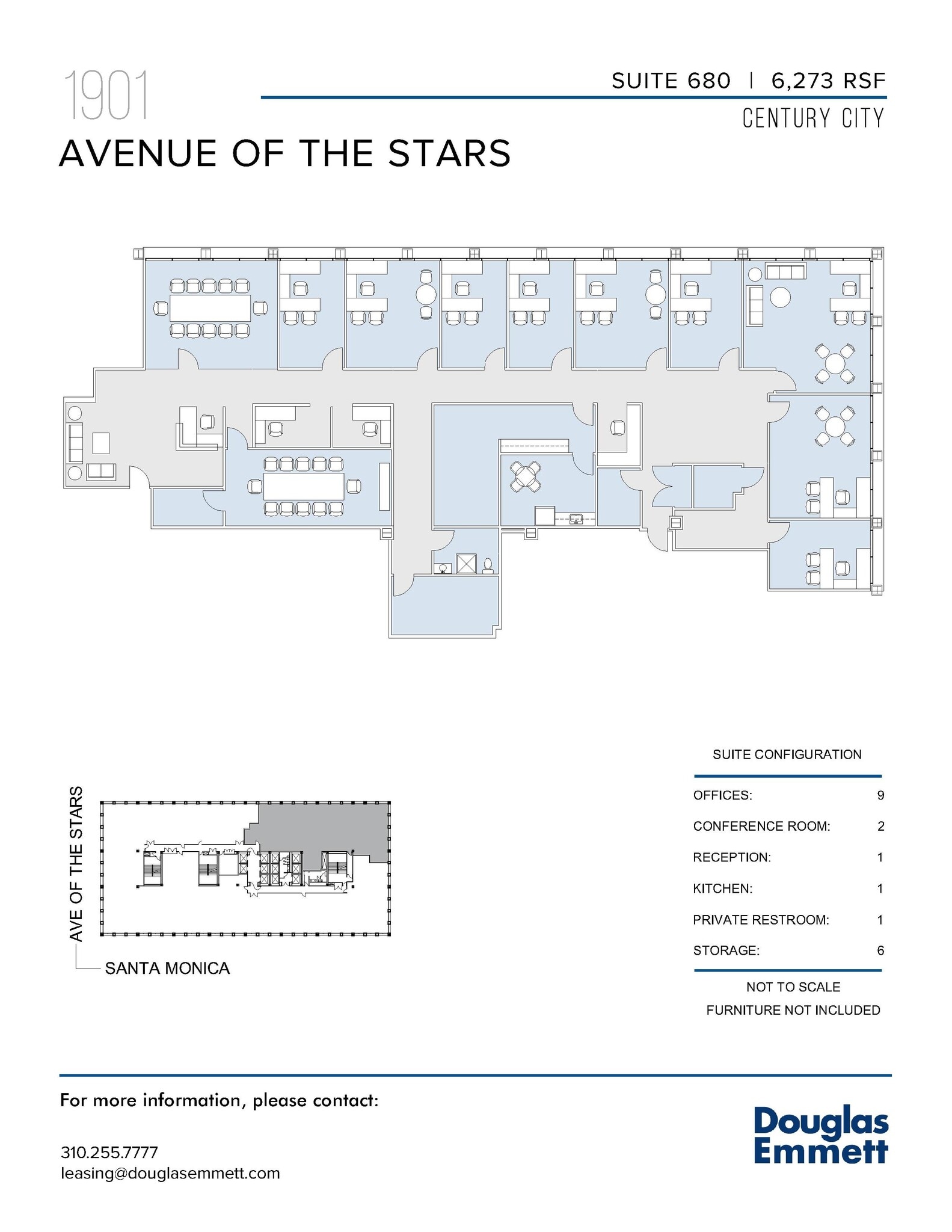 1901 Avenue of the Stars, Los Angeles, CA en alquiler Plano de la planta- Imagen 1 de 1
