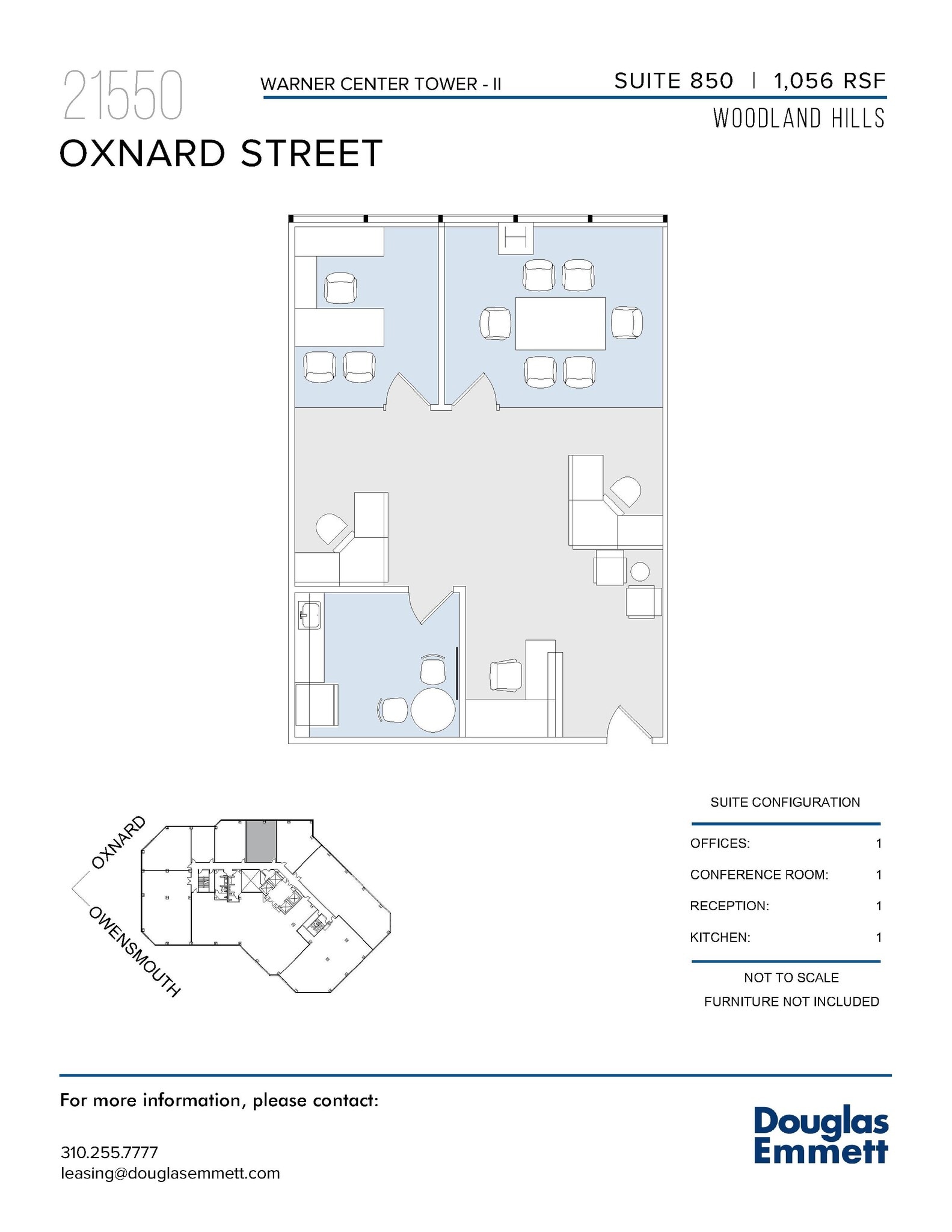 21550 Oxnard St, Woodland Hills, CA en alquiler Plano de la planta- Imagen 1 de 1