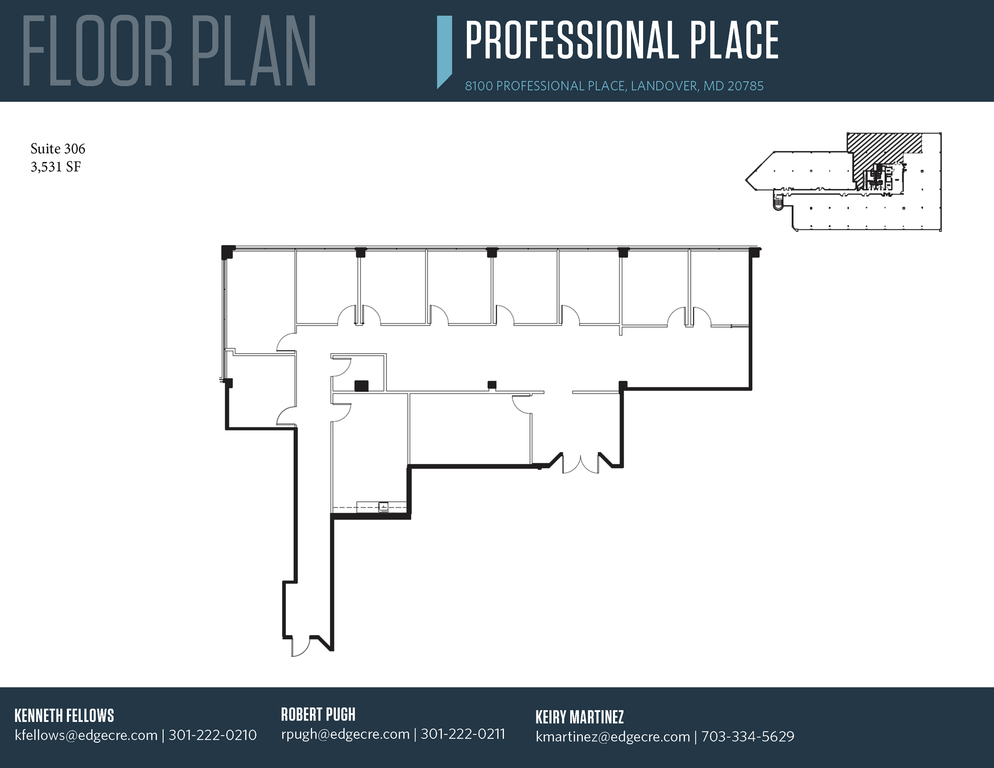 8100 Professional Pl, Landover, MD en alquiler Plano de la planta- Imagen 1 de 1