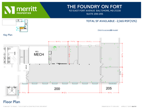 921 E Fort Ave, Baltimore, MD en alquiler Plano de la planta- Imagen 1 de 1