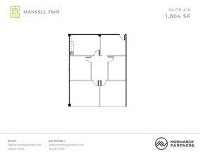 3650 Mansell Rd, Alpharetta, GA en alquiler Plano de la planta- Imagen 1 de 2