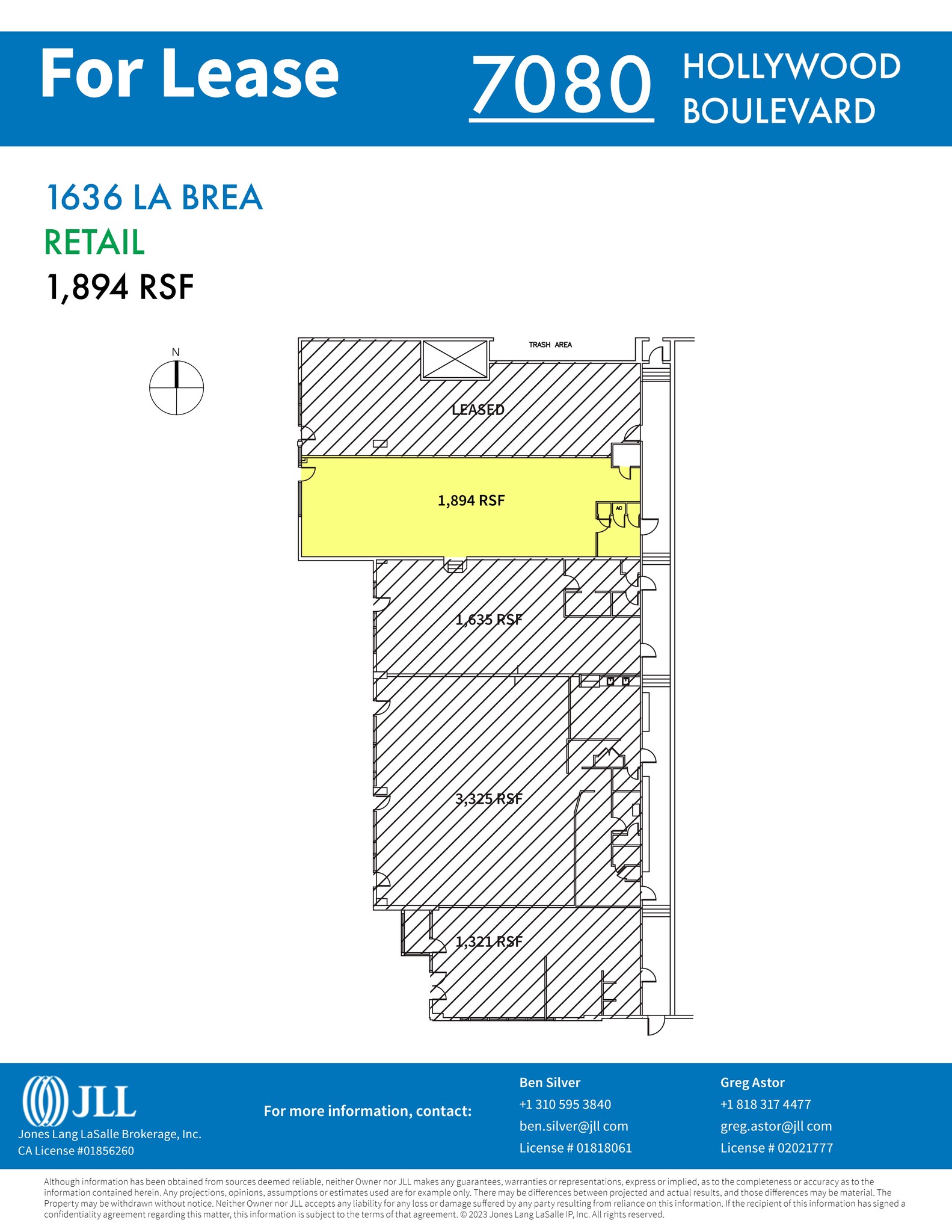 7080 Hollywood Blvd, Los Angeles, CA en alquiler Plano del sitio- Imagen 1 de 1