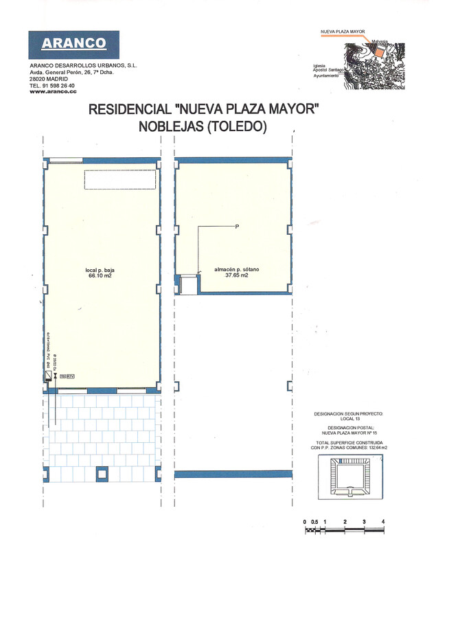 Plaza Nueva de Noblejas, Noblejas, TOL 45350 - Unidad Puerta 13 -  - Plano de la planta - Image 1 of 1