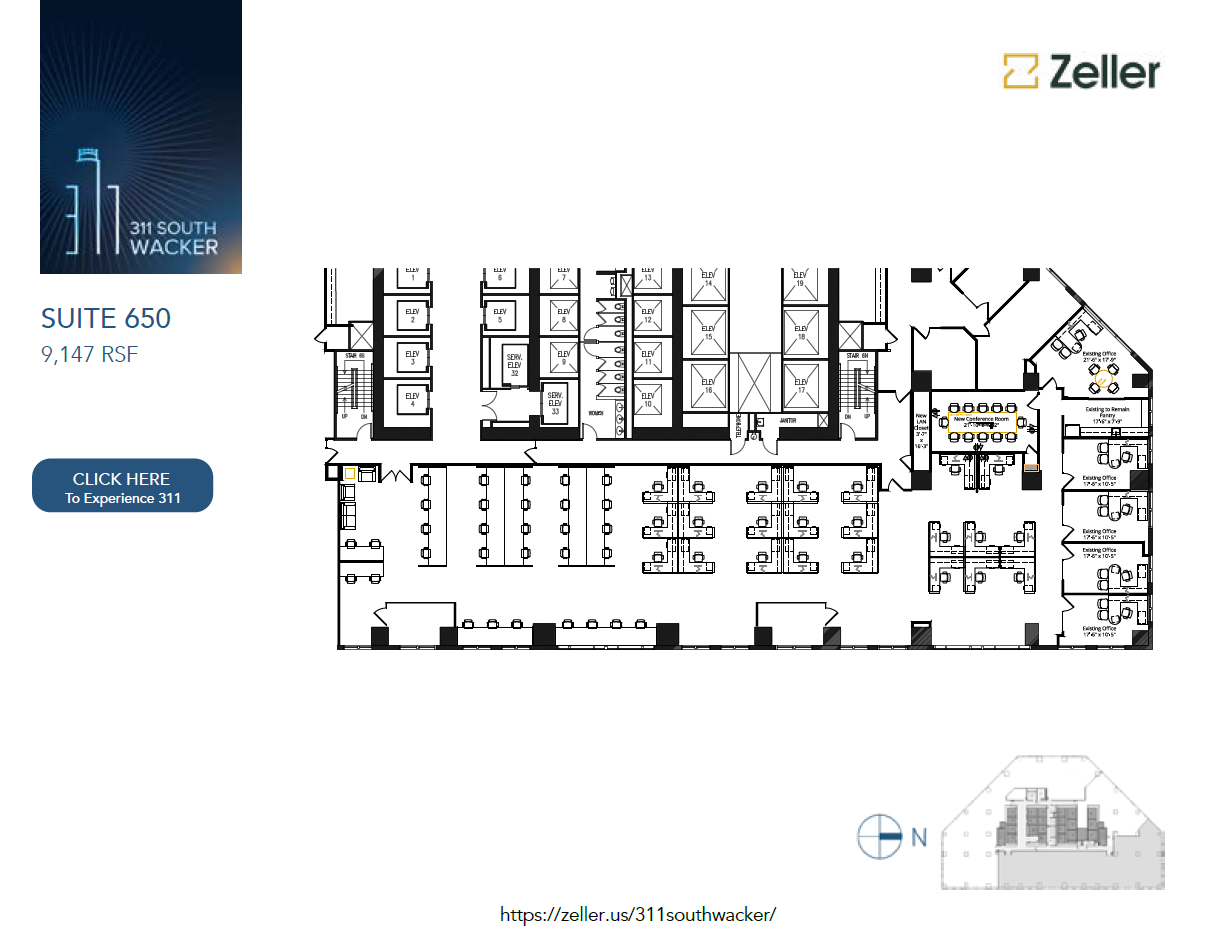 311 S Wacker Dr, Chicago, IL en alquiler Plano de la planta- Imagen 1 de 1