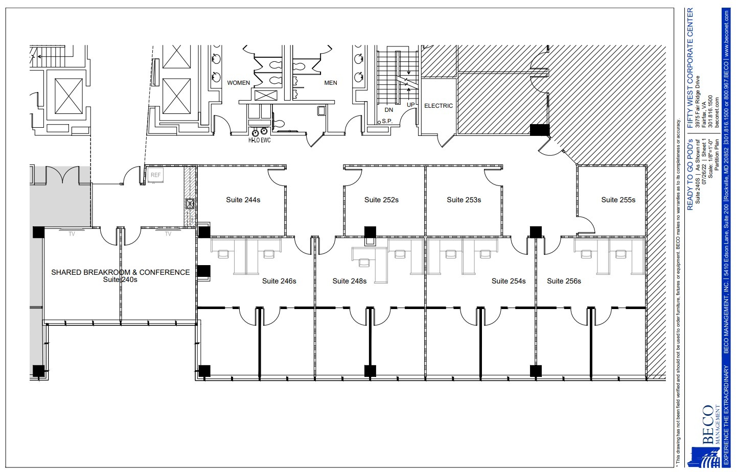 3975 Fair Ridge Dr, Fairfax, VA en alquiler Plano de la planta- Imagen 1 de 1