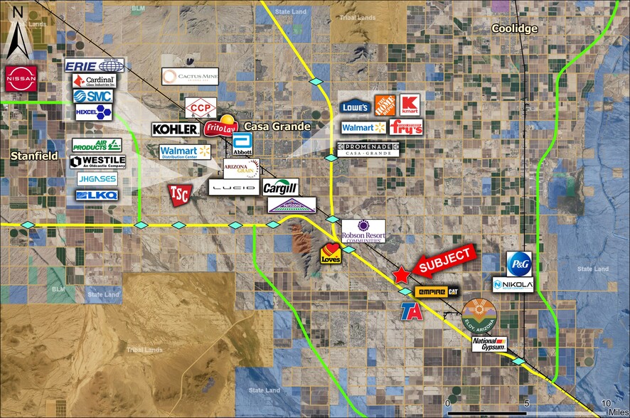 4020 Coolidge ave, Eloy, AZ en venta - Vista aérea - Imagen 3 de 7