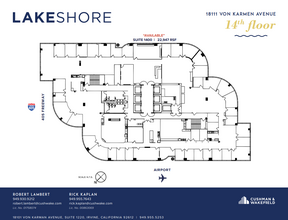 18101 Von Karman Ave, Irvine, CA en alquiler Plano de la planta- Imagen 1 de 1