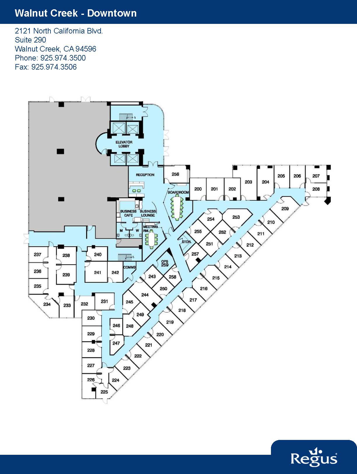 2121 N California Blvd, Walnut Creek, CA en alquiler Plano de la planta- Imagen 1 de 1