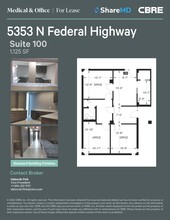 5353 N Federal Hwy, Fort Lauderdale, FL en alquiler Plano de la planta- Imagen 1 de 5