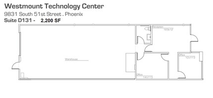 9831 S 51st St, Phoenix, AZ en alquiler Plano de la planta- Imagen 2 de 2