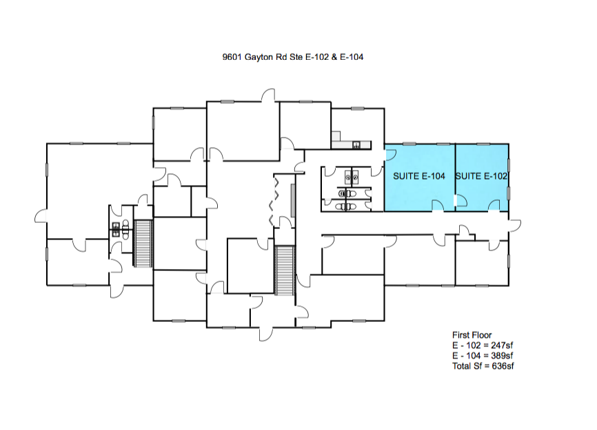 9601 Gayton Rd, Richmond, VA en alquiler Plano de la planta- Imagen 1 de 1