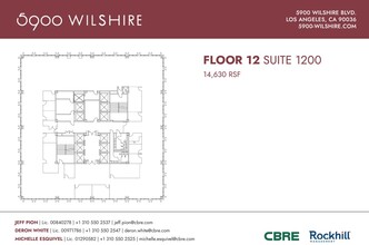 5900 Wilshire Blvd, Los Angeles, CA en alquiler Plano de la planta- Imagen 1 de 1