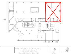 2350 Valley View Ln, Dallas, TX en alquiler Plano de la planta- Imagen 1 de 1