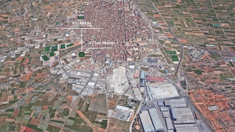 Carrer de Sant Mateu, 29, Vila-real, Castellón en venta - Vista aérea - Imagen 3 de 4
