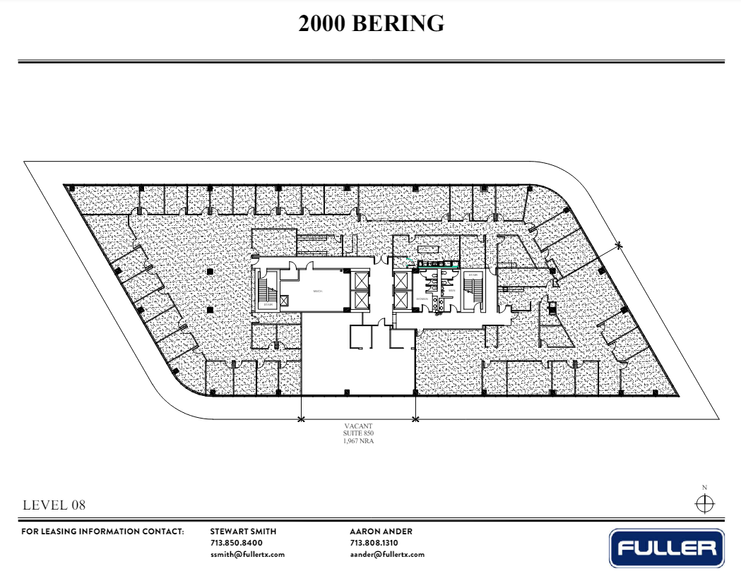 2000 Bering Dr, Houston, TX en alquiler Plano de la planta- Imagen 1 de 1