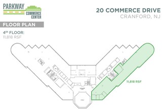 20 Commerce Dr, Cranford, NJ en alquiler Plano de la planta- Imagen 1 de 3