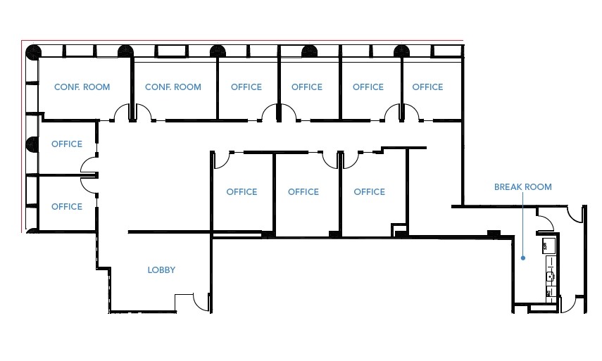 333 W Santa Clara St, San Jose, CA en alquiler Plano de la planta- Imagen 1 de 1