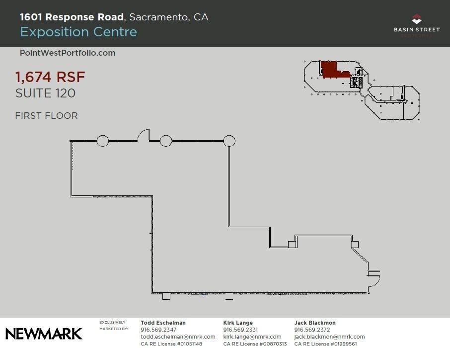 1601 Response Rd, Sacramento, CA en alquiler Plano de la planta- Imagen 1 de 1