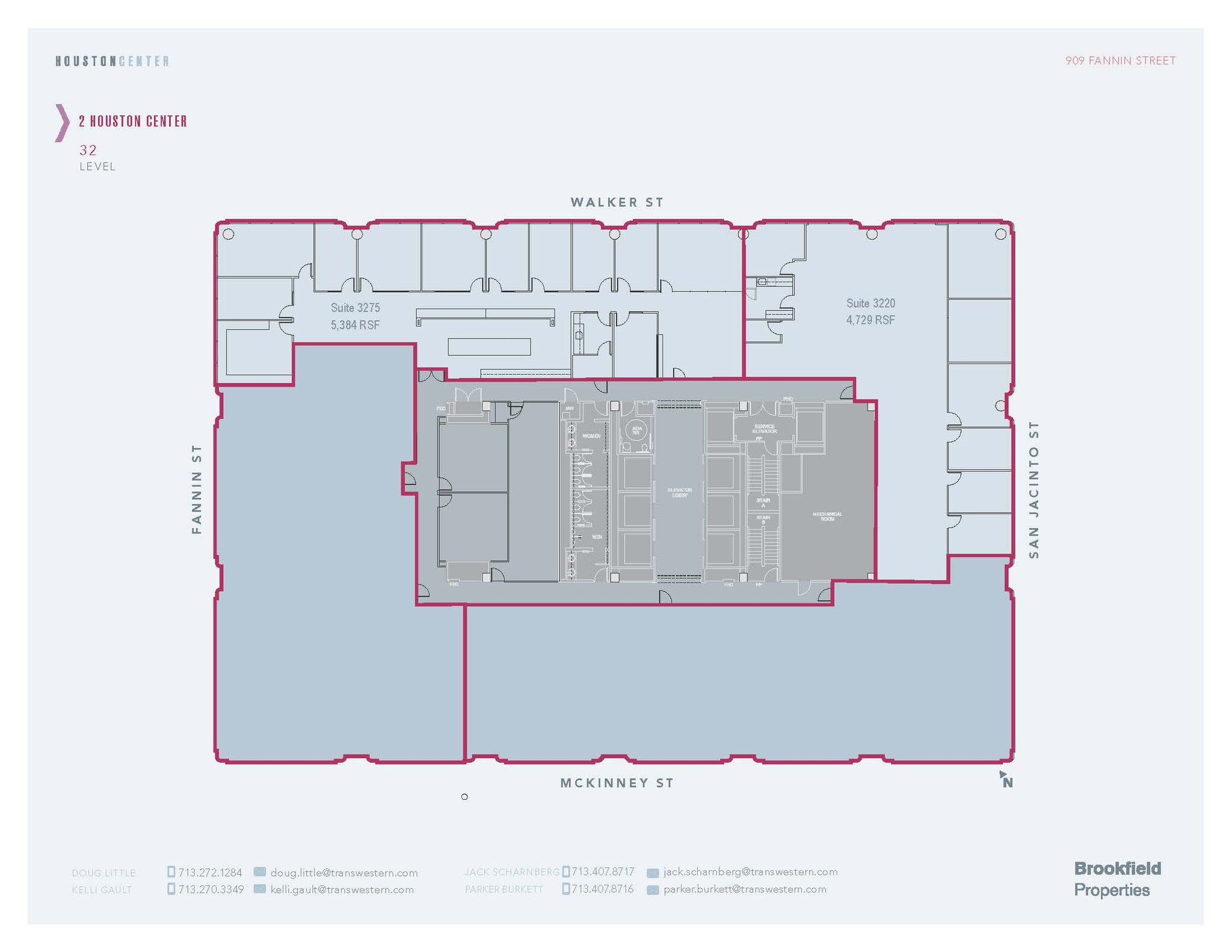 909 Fannin St, Houston, TX en alquiler Plano de la planta- Imagen 1 de 1