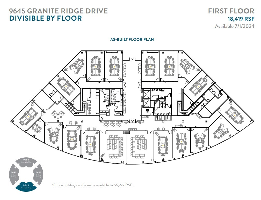 9655 Granite Ridge Dr, San Diego, CA en alquiler Plano de la planta- Imagen 1 de 1