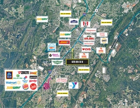 1311 Woodmont Dr, Tuscumbia, AL - AÉREA vista de mapa - Image1