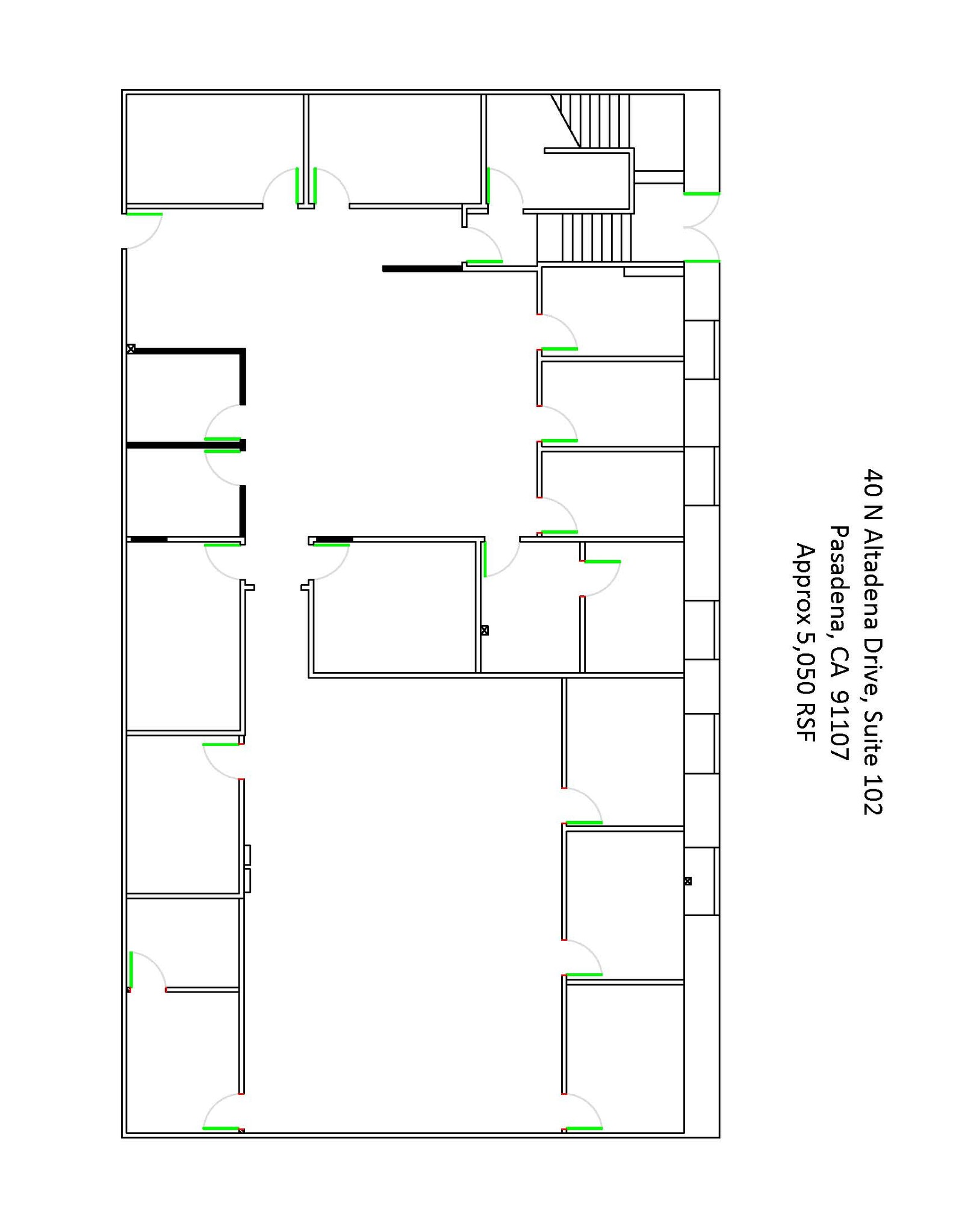 133 N Altadena Dr, Pasadena, CA en alquiler Plano de la planta- Imagen 1 de 1