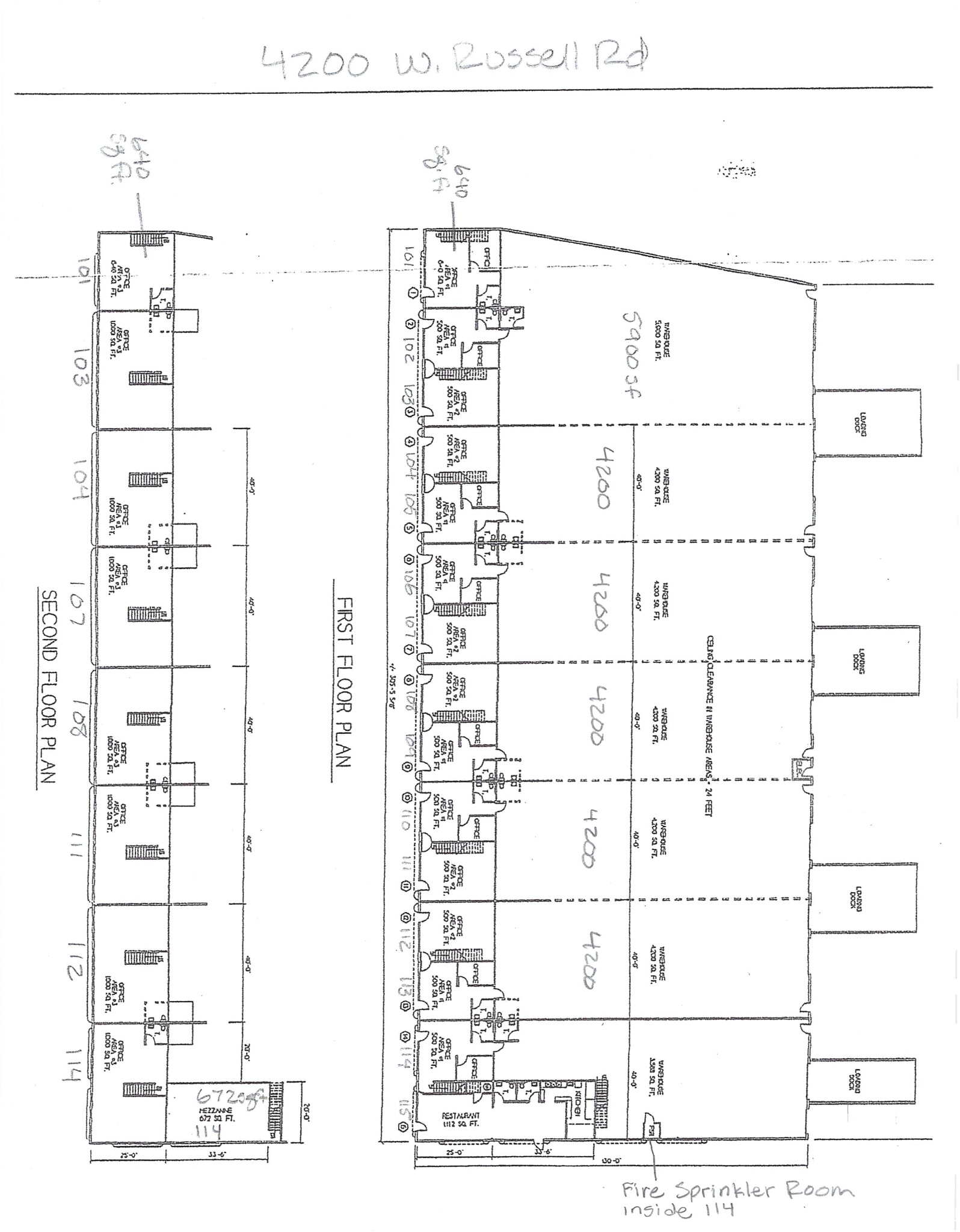 4200 W Russell Rd, Las Vegas, NV en alquiler Plano del sitio- Imagen 1 de 1